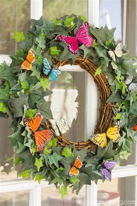 Spring Butterfly Wreath Diy Butterfly Wreath Diy Butterflies Wreath