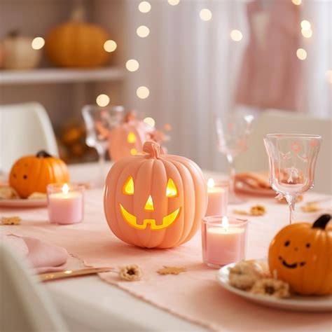 Premium Photo Halloween Dinner Table