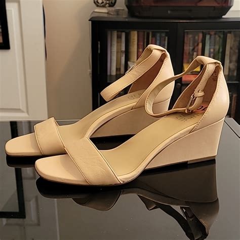 Naturalizer Shoes Nwob Nude Leather Wedge Sandals Poshmark
