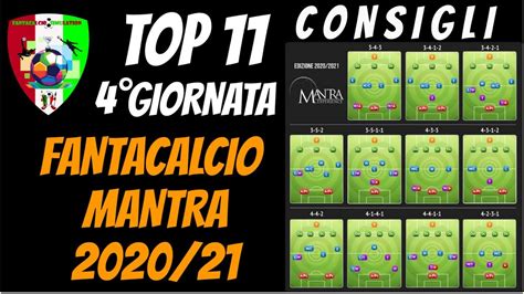 Consigli Fantacalcio Giornata Top Mantra Youtube