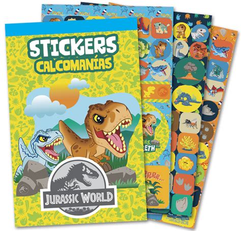 Block De Stickers Jurassic World Infantil Granmark