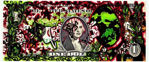 Graffiti Art Dollar Bill - Bombed out $1 bill by MF-minK on DeviantArt