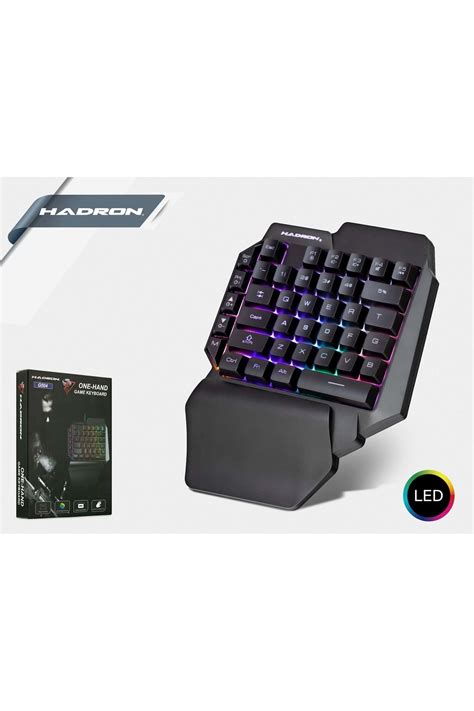 HADRON G504 Tek El Mekanik Hisli Rainbow Led Aydınlatmalı Usb Kablolu ...