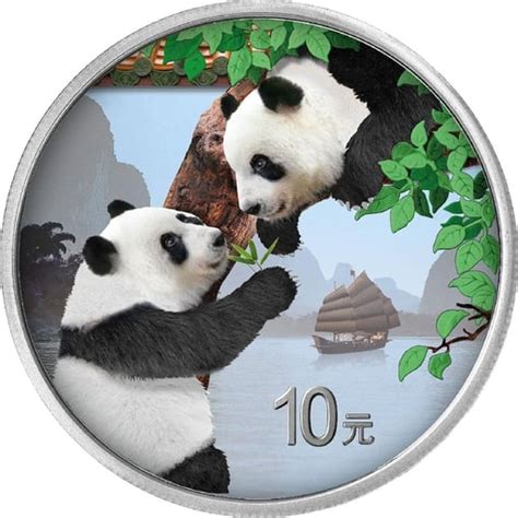 30g Silber China Panda 2023 Auflage 1 888 Coloriert Produktkarte