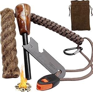 Kit Firesteel Allume Feu Survie Complet De Qualit Pierre Feu