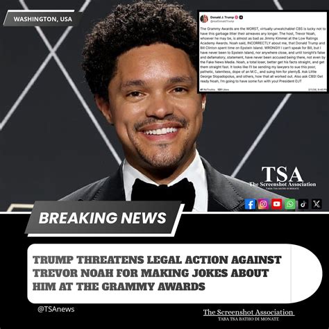 screenshot breaking news trump threatens lawsuit  trevor