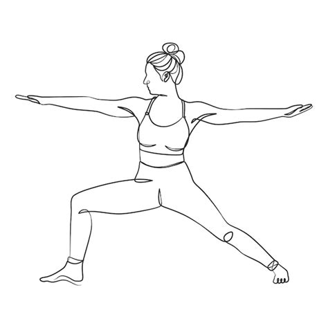 Premium Vector Yoga Girl Continuous Line Drawing Minimalist Design