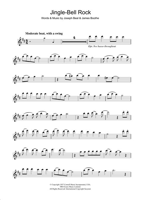 Jingle Bell Rock Sheet Music Clarinet