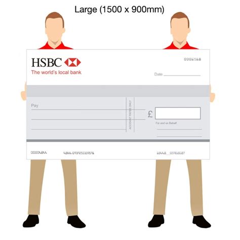 Large Custom Printed Cheque Discount Displays