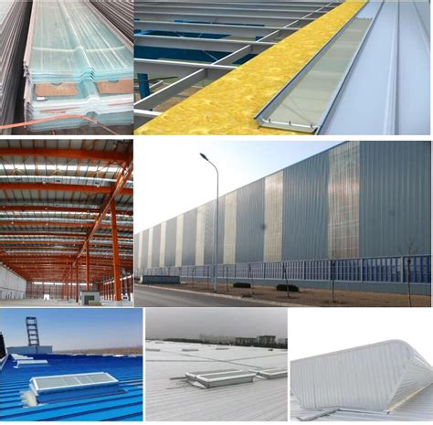 Steel Structure Building Material Fireproof Transparent Skylight FRP