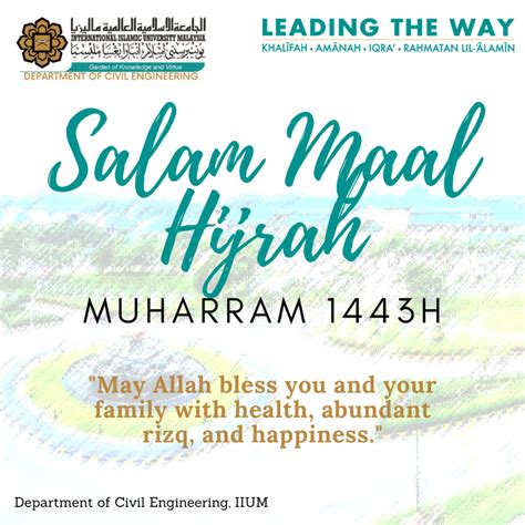 Salam Maal Hijrah 1443H – Department of Civil Engineering