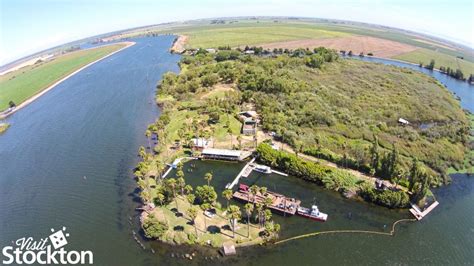 Lost Isle Near Stockton California On The San Joaquin Delta Drone