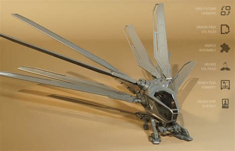 Ornithopter Dune 3d Model Print File Ornithopter Dune Figure Etsy