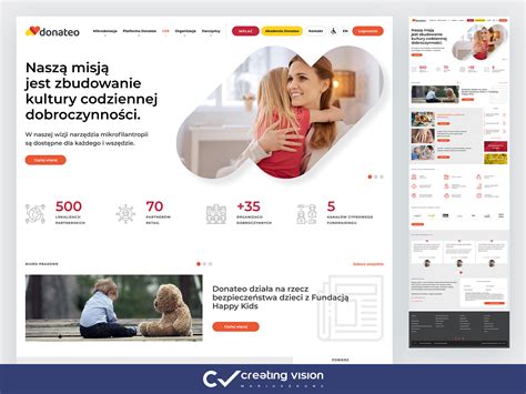 Donateo / platforma / UI/UX by Creating Vision Mariusz Kunc on Dribbble