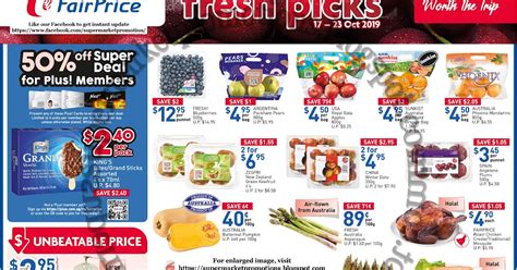 Ntuc Fairprice Fresh Picks 17 23 October 2019 Supermarket Promotions