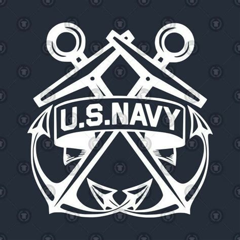 Us Navy Anchor Logo Svg Ancho And Chain Svg Us Navy Military Svg Anchor