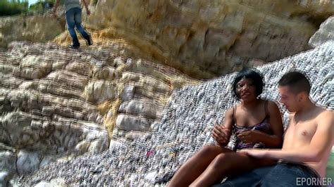 Ebony Babe Has Fun On Beach Nancy Hot