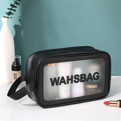 Jual Tas Kosmetik Washbag Toiletry Pouch Make Up Travel Transparan