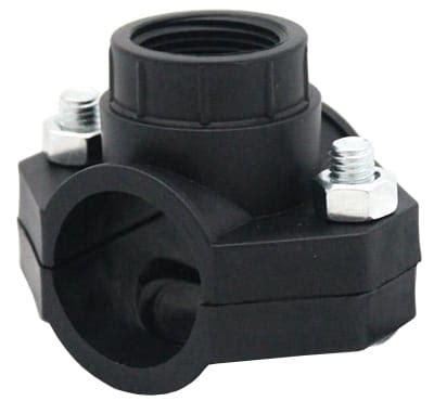 Седелка для труб ПНД, 50х3/4"В крепление-болт | Афоня.рф, цена 131 руб.