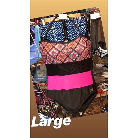 Onesies Classy Halter SWIMSUIT Bikini One Piece Black And Pink Large Shopee Philippines