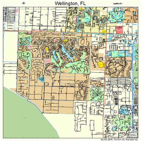 wellington florida street map