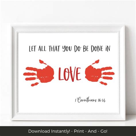 Kids Bible Study Craft Handprint Art Bible Printables Children Bible
