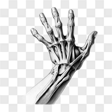 Download Detailed Drawing of Human Hand Anatomy Sketches Online ...