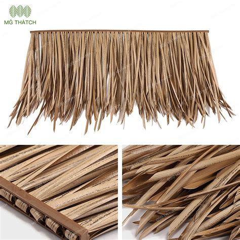Flame Resistant Synthetic Tiki Thatch Roof Artificial Palm Palapa
