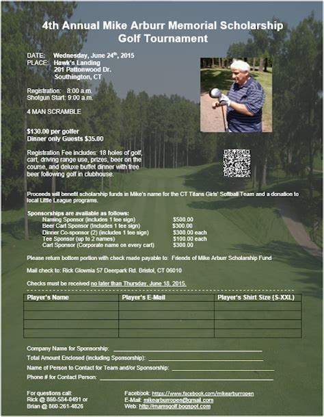 Mike Arburr Memorial Scholarship Golf Tournament