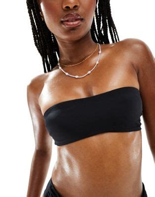 ASOS DESIGN Maya Bandeau Bikini Top In Black ASOS