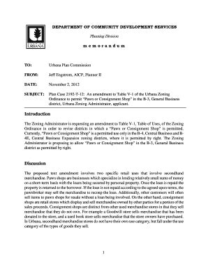 Fillable Online Urbanaillinois Urbana Plan Commission Urbanaillinois