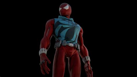 Scarlet Spider D Model High Quality Superhero Character Ass By Mustafamohmmed