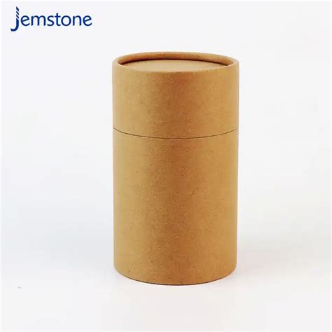 Strong Kraft Biodegradable Cardboard Round Box Recyclable Cylinder Box