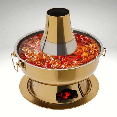 Hot Pot Shabu 2 3L Au Charbon Parfait Pour Fondue Chinoise