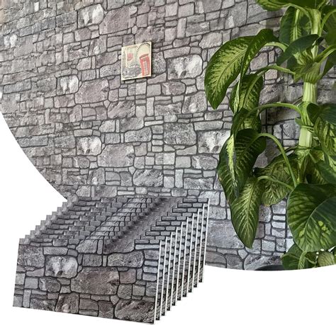 Amazon Dundee Deco 3D Wall Panels Cladding Charcoal Grey Stone