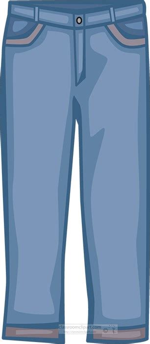 Fashion Clipart Photo Image Pair Of Mens Jeans Clipart Classroom