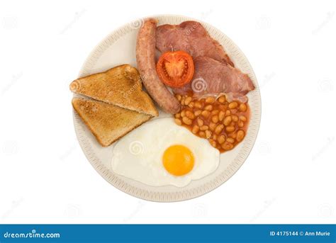Sausage Bacon Egg Tomato Beans And Toast Stock Photography