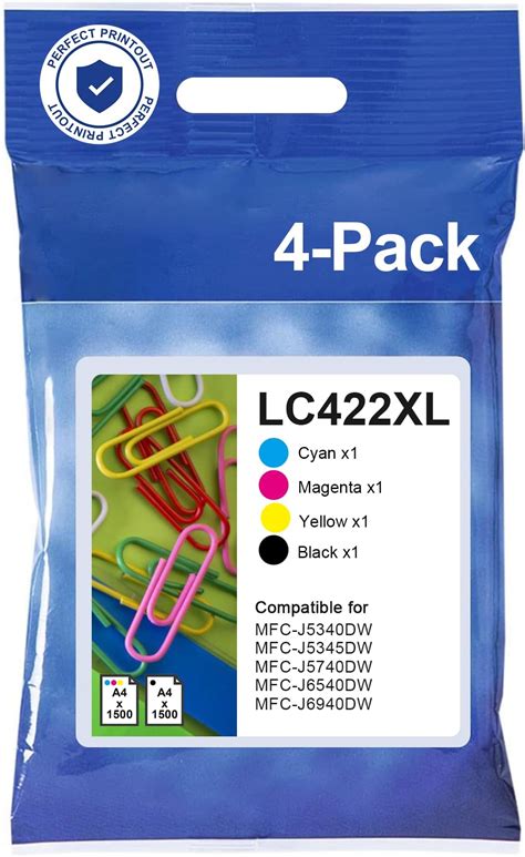 LC422 LC422XL Cartouche D Encre Compatible Pour Brother LC422 LC422XL