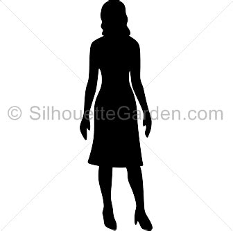 woman silhouette standing