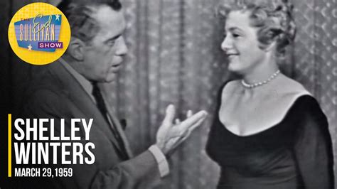 Shelley Winters Discusses The Diary Of Anne Frank On The Ed Sullivan Show Youtube