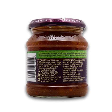 Patak S Hot Mango Chutney G Online At Best Price Lulu Kuwait