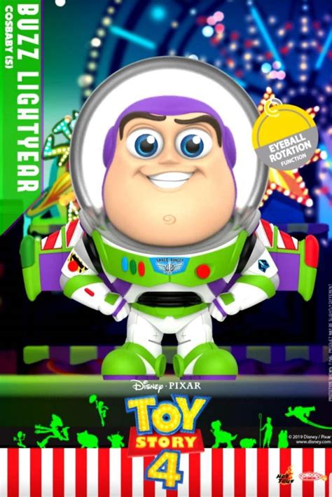 MISB Authentic Hot Toys Cosbaby Buzz Lightyear Eyeball Rotation Function Original Disney Pixar