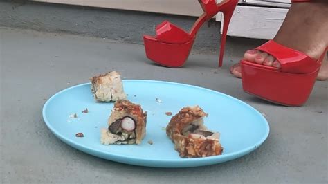 Trampling Stomping Crushing Food Porn Crush Crushing Heels High Heels Stomp Foot Feet