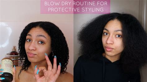 Prepping Natural Hair For Protective Styling Youtube