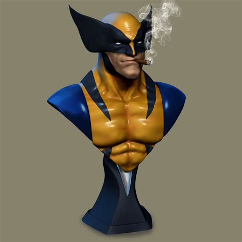 Stl File Wolverine Bust 👤 ・design To Download And 3d Print・cults