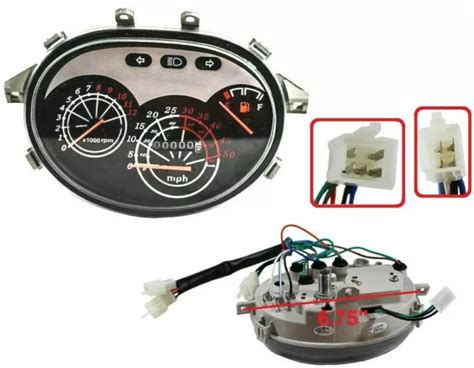 54 Wires Speedometer Gas Gauge Cluster For Gy6 Moped Motorcycle