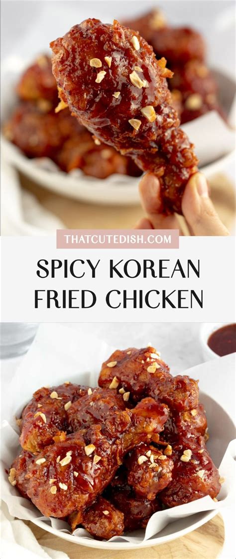 Spicy Korean Fried Chicken Fried Chicken Drumsticks Kfc Chicken