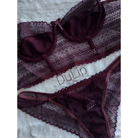 Conjunto Lingerie Renda Luxo Calcinha Soutien Shopee Brasil