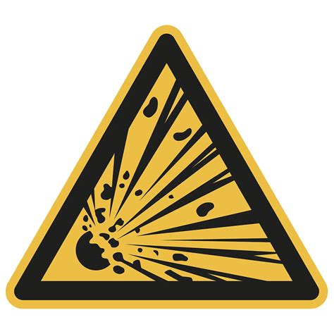 Hazard signs: hazard: explosive material, pack of 10 | kaiserkraft