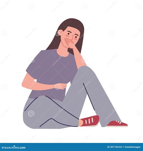 Bulimia woman disease stock illustration. Illustration of anorexia